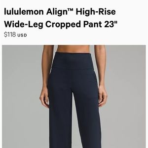 Lulelemon wide leg pants